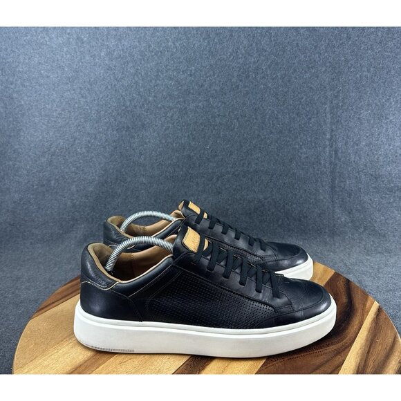 Allen Edmonds "OLIVER" Slip-On Stretch Lace Sneakers 10.5D Black